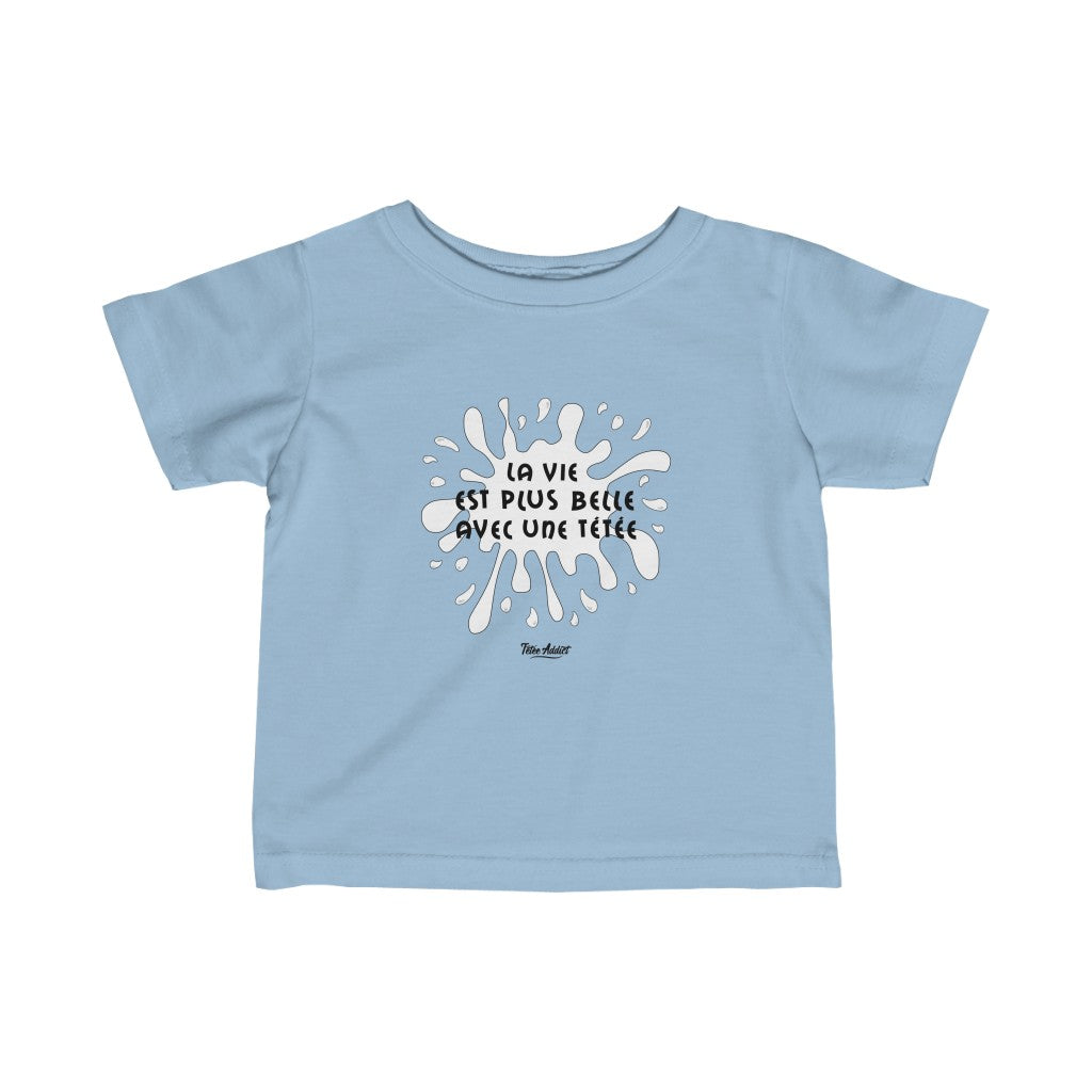 T-shirt Enfant Allaitement - La Vie Est Plus Belle Avec Une Tétée