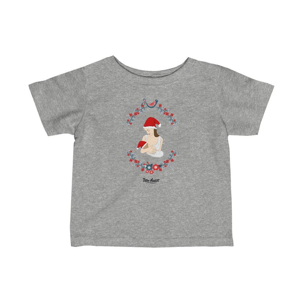 T-shirt de Noël Enfant Allaitement Humour Tétée de Noël
