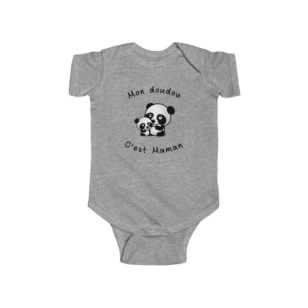 Body bébé maternage allaitement Mon doudou cest Maman Panda 100% coton