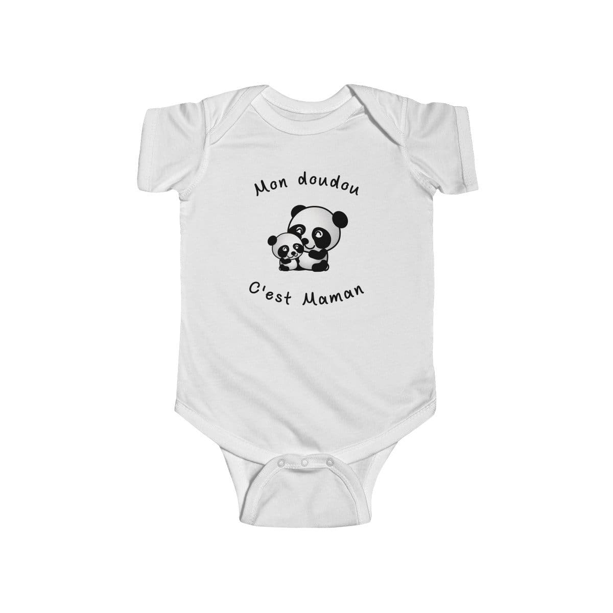 Body bébé maternage allaitement Mon doudou cest Maman Panda 100% coton