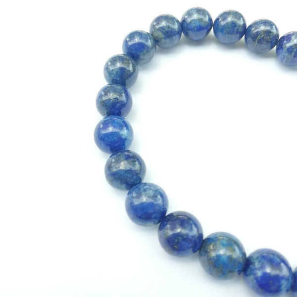 Bracelet dAllaitement en Perles de Lapis Lazuli et Médaillon Cur Tétée Addict