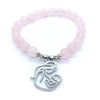 bracelet maman allaitement quartz rose