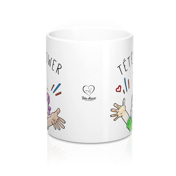 Mug Personnalisé Dessin Allaitement Humour - Tétée Power