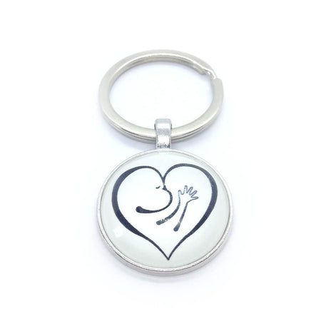 Porte Clés Coeur Personnalisé Allaitement