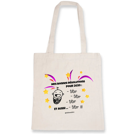 Tote Bag Allaitement - Mes Bonnes Résolutions 2020 Téter