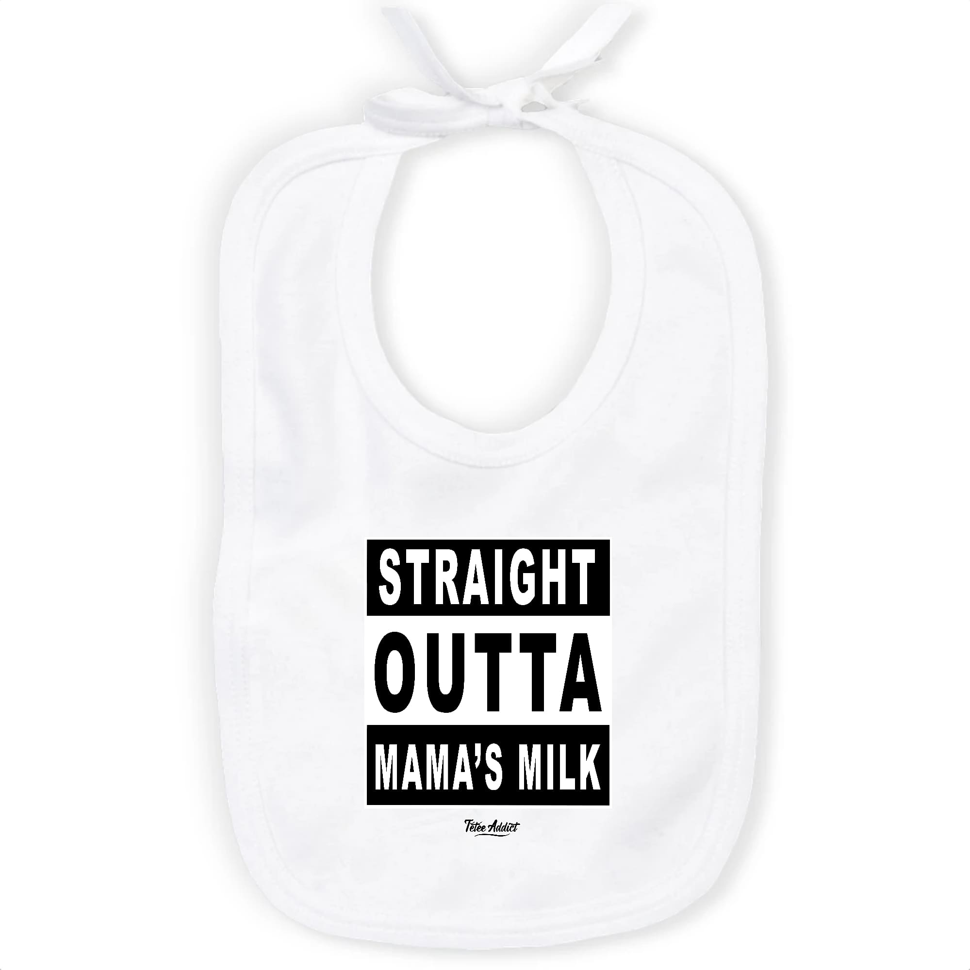 Bavoir Bébé Allaitement - Straight Outta Mama's Milk
