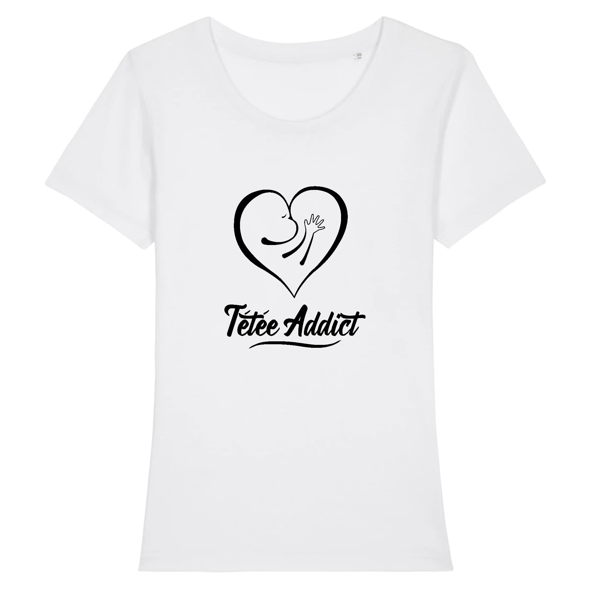 T-Shirt Femme Allaitement - Logo Tétée Addict