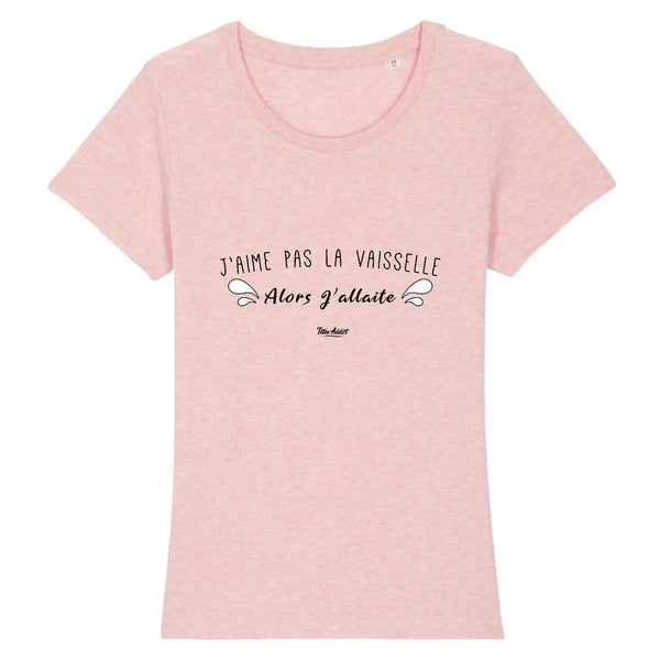T-shirt Allaitement - Jaime Pas La Vaisselle Alors Jallaite