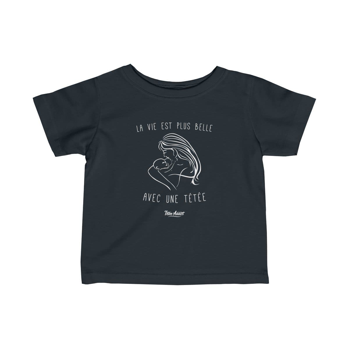 T-shirt Allaitement Enfant Humour La Vie Est Plus Belle Avec Une Tétée