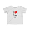 T-shirt Allaitement Enfant Message I Love Tétée