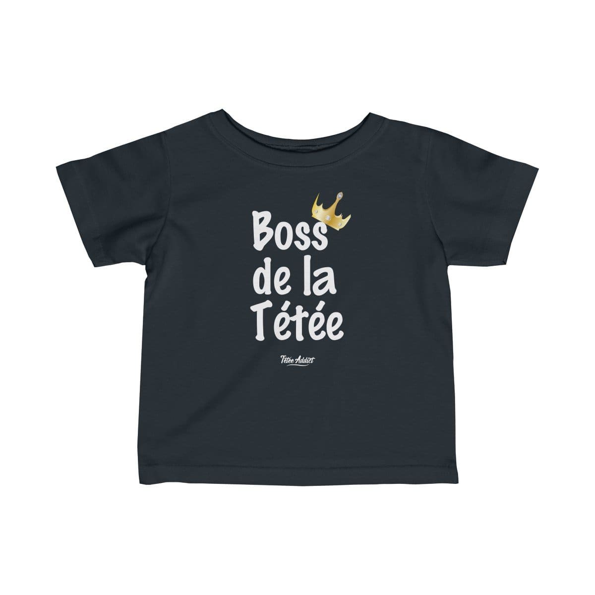 T-shirt Allaitement Humour Enfant - Boss de la tétée - 100% coton