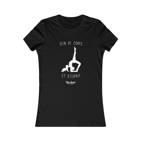 T-shirt Allaitement & Yoga Message Sein de Corps et dEsprit