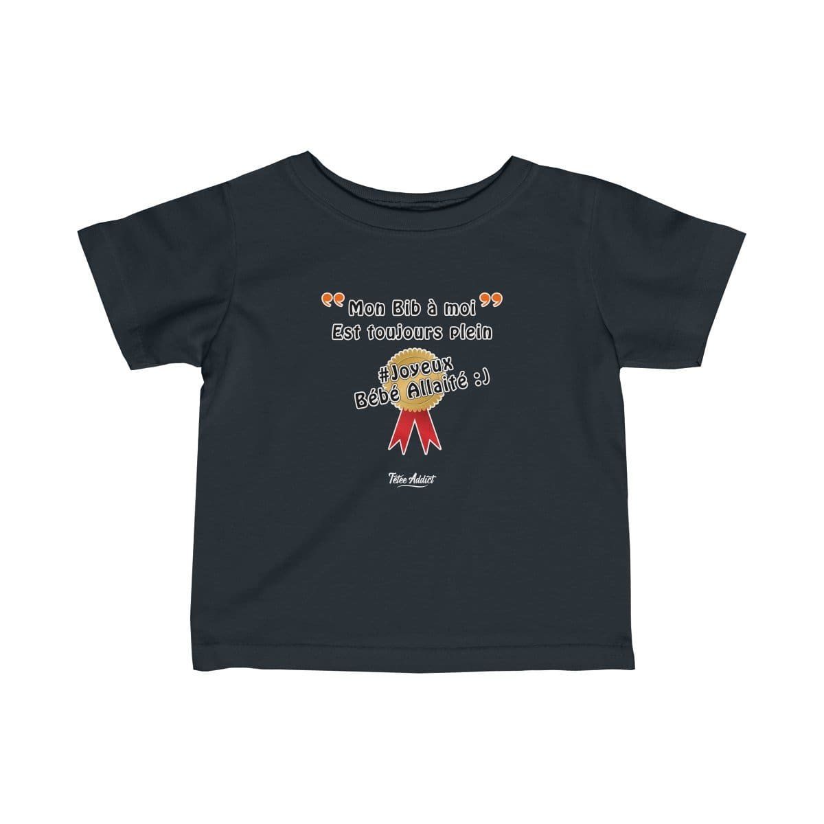 T-shirt dAllaitement Enfant Personnalisé Humoristique Mon Bib à moi est Toujours Plein
