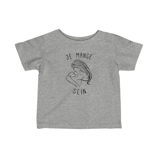 T-shirt Enfant Allaitement Humour Unisexe Je Mange Sein