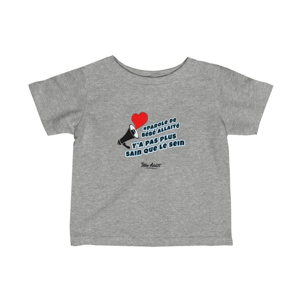 T-shirt Enfant Message dAllaitement Ya pas plus Sain que le Sein
