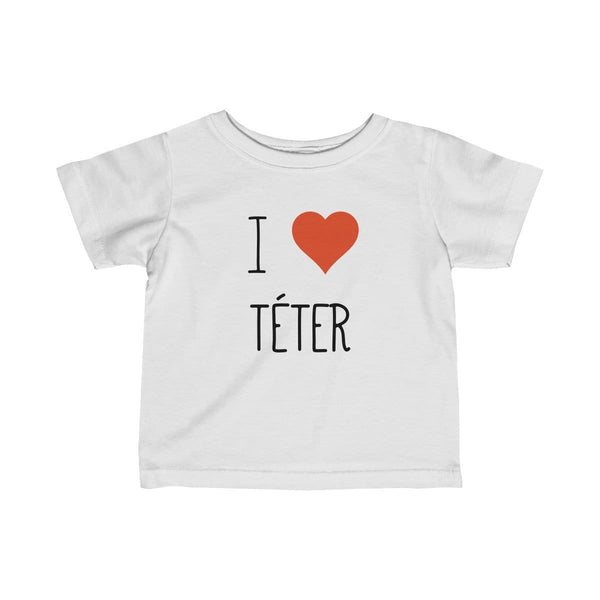 T-shirt enfant personnalisé allaitement I love téter