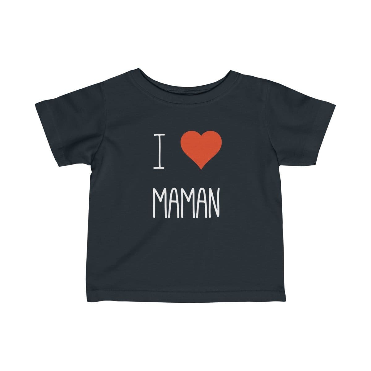 T-shirt enfant personnalisé allaitement maternage I love maman 100% coton
