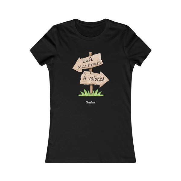 T-shirt Femme Allaitement Humour Lait Maternel à Volonté