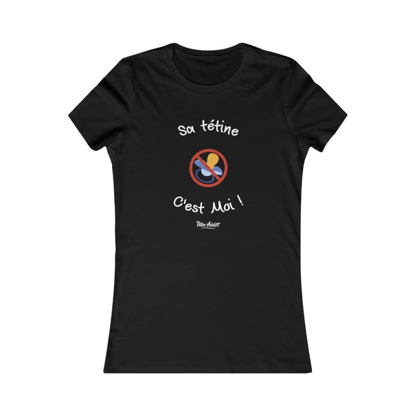 T-shirt Femme Allaitement Humour Sa tétine cest moi ! - 100% Coton Bio