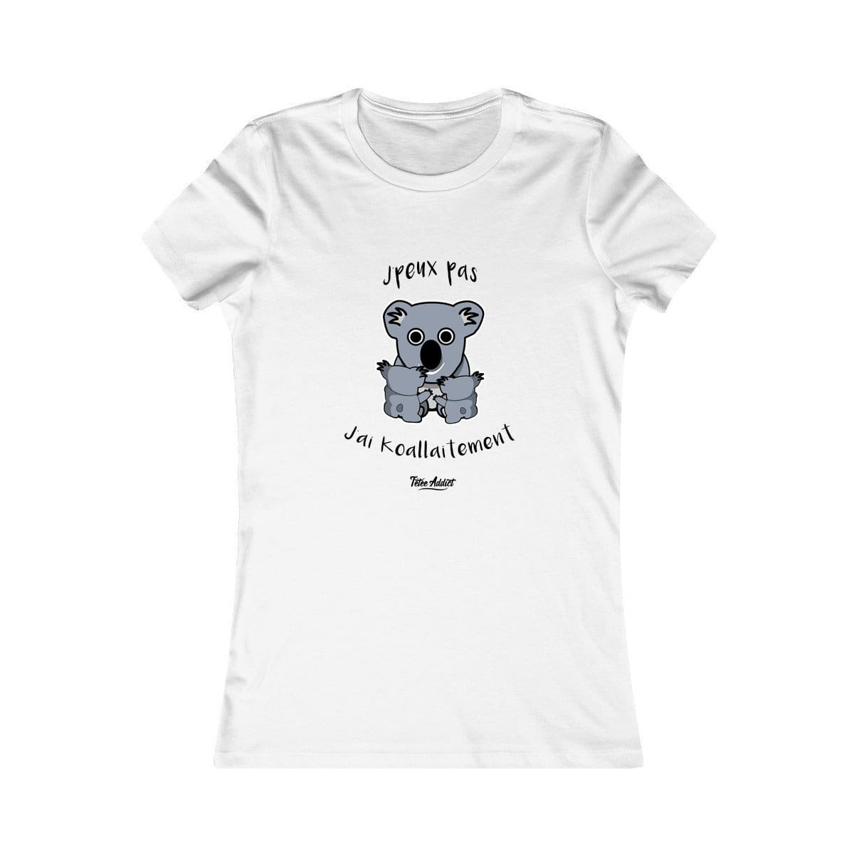 T-shirt Femme Co-Allaitement et Koalas Personnalisé Koallaitement - 100% Coton Bio