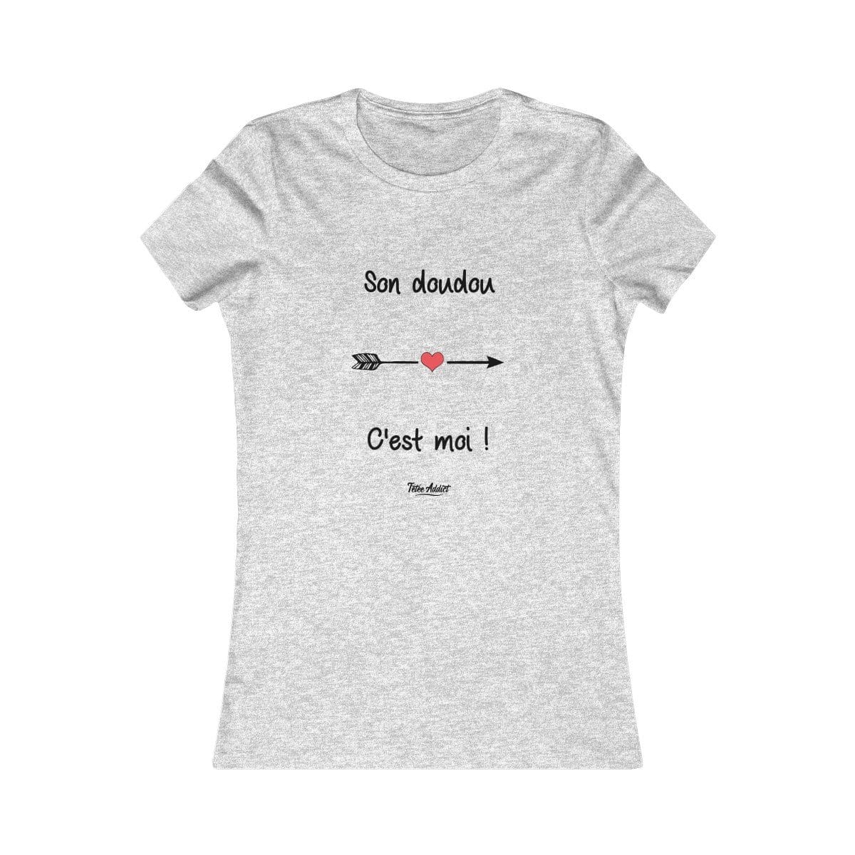 T-shirt Femme Humour Maternage -Son Doudou Cest Moi ! - 100% Coton Bio