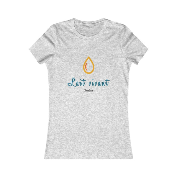T-shirt Femme Lait Vivant - 100% Coton Bio