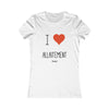 T-shirt femme personnalisé allaitement I love allaitement - 100% Coton Bio