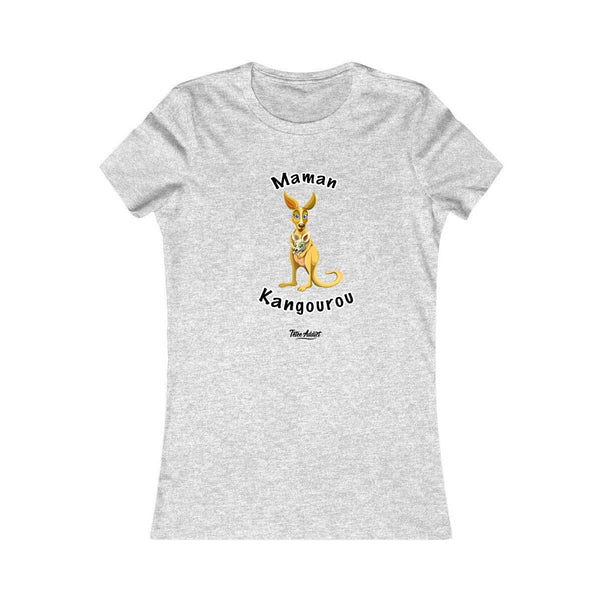 T-shirt Femme Portage Personnalisé Maman Kangourou - 100% Coton Bio