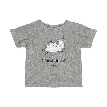 T-shirt Fille Allaitement Humour Bébé Téteuse de nuit