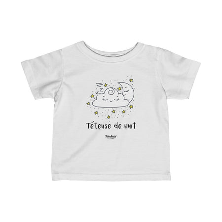 T-shirt Fille Allaitement Humour Bébé Téteuse de nuit