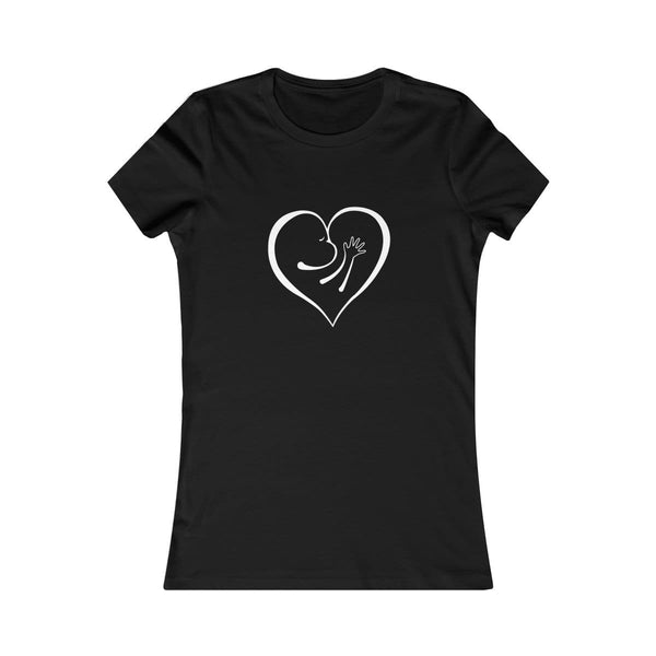 T-shirt Logo Coeur Tétée Addict Allaitement Femme