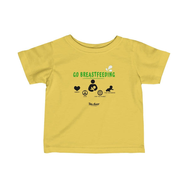 T-shirt Message dAllaitement Enfant Go Breastfeeding