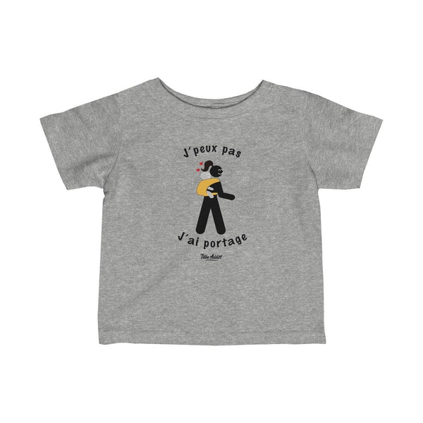 T-shirt Portage Enfant Humour JPeux pas jai Portage