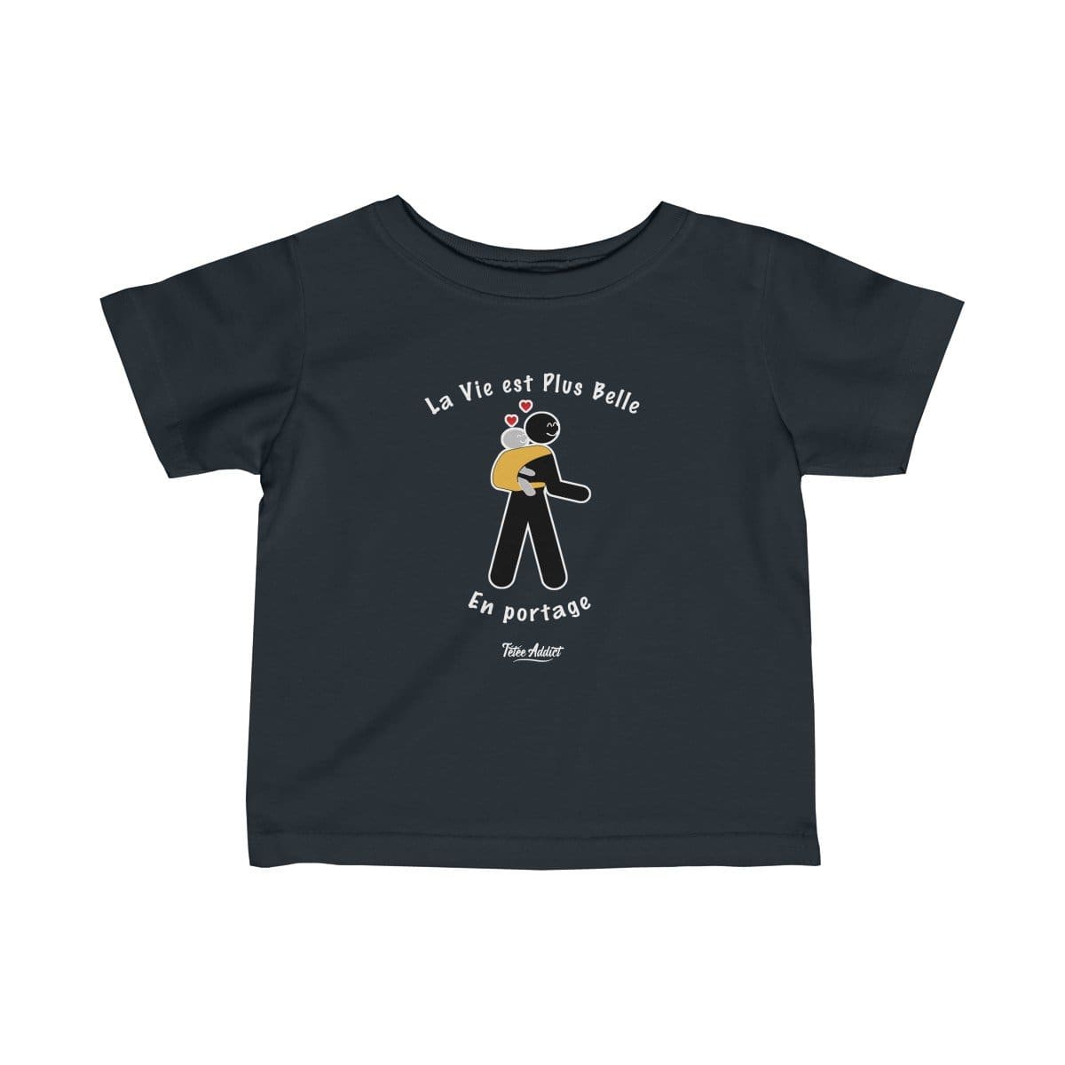 T-shirt Portage Enfant Humour La Vie Est Plus Belle En Portage